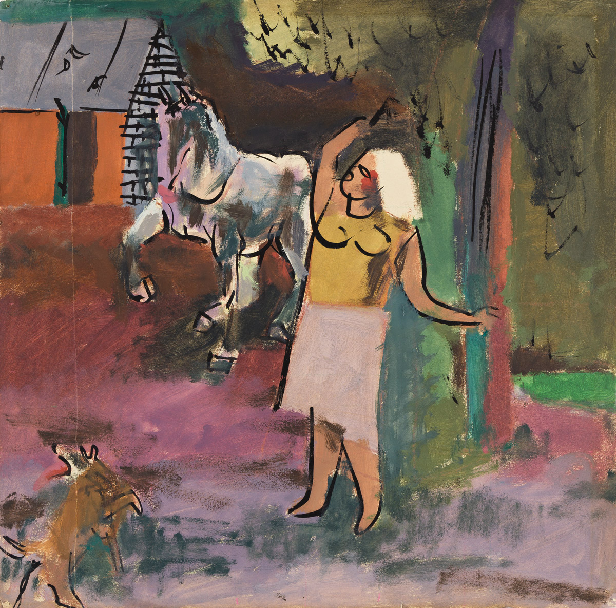 KARL KNATHS (1891-1971) Dancing Horse.
